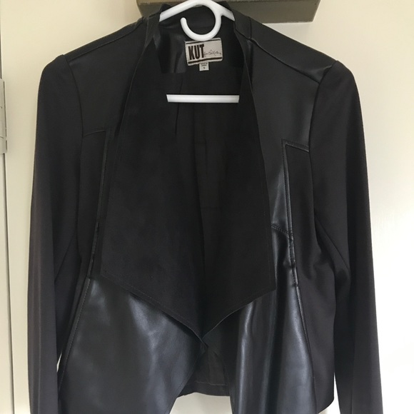 🛑SOLD! Faux Leather + Suede Jacket 🛑 - Picture 1 of 7